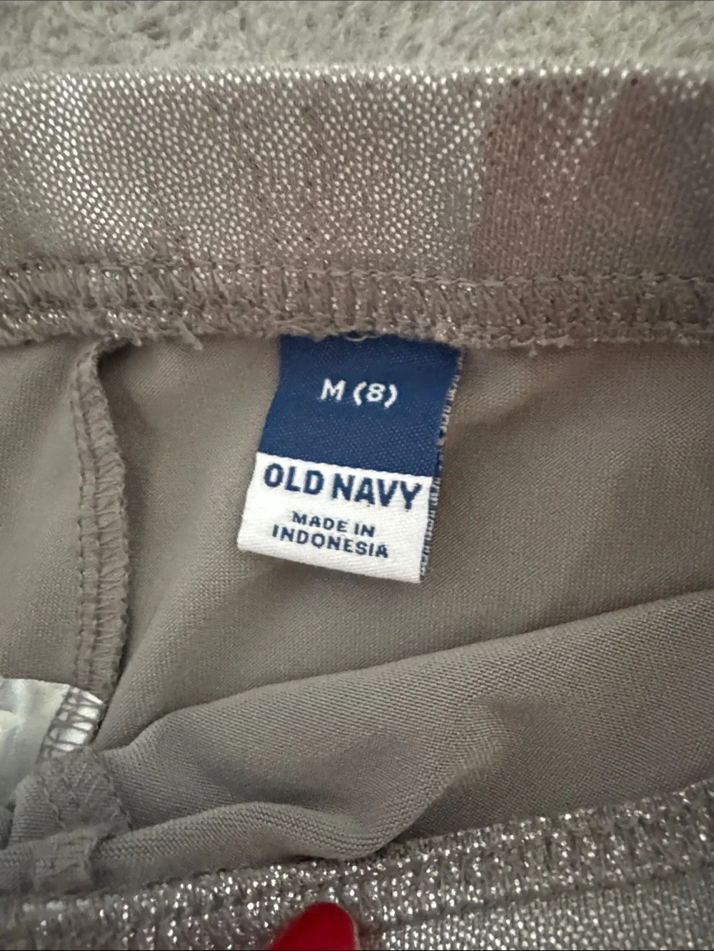 Old Navy Metallic Lavender and Silver Girls' Leggings